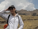 Sheena enjoys the view in Peru