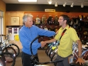 Inagurating a bike rental program in Sandpoint, Idaho